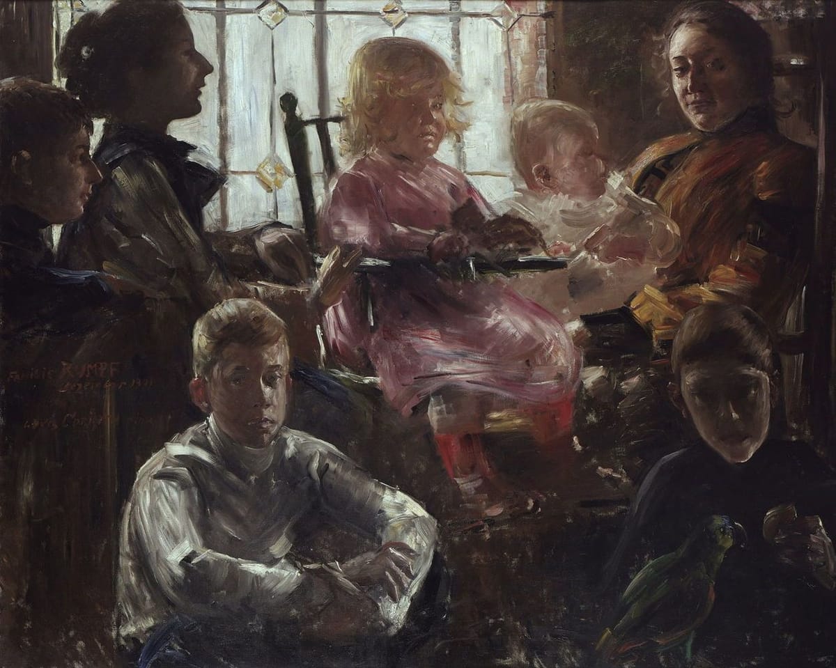 Artwork Title: The Family of the Painter Fritz Rumpf