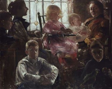 Artwork Title: The Family of the Painter Fritz Rumpf