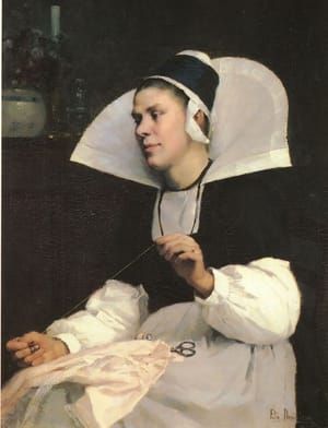 Artwork Title: Young mother (also known as Girl from Brittany)