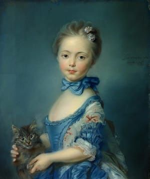 Artwork Title: Girl with a Kitten