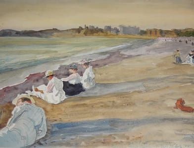 Artwork Title: Figures sur la plage