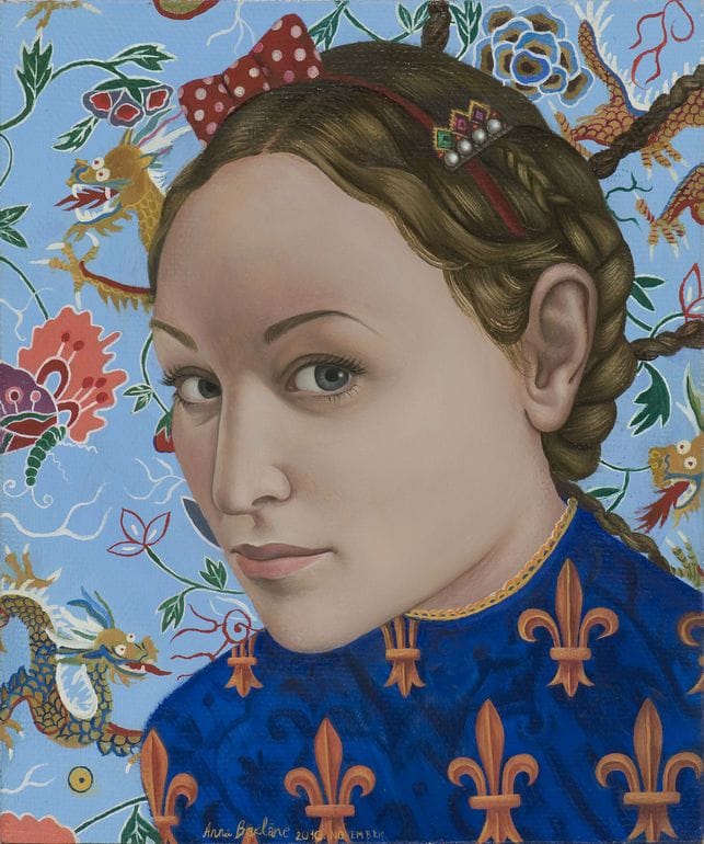 Artwork Title: Self portrait with dragons