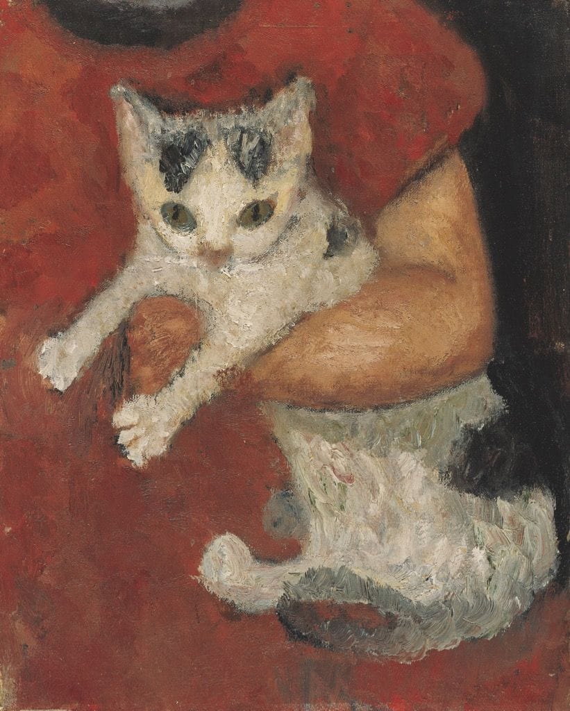 Artwork Title: Cat Held by a Child