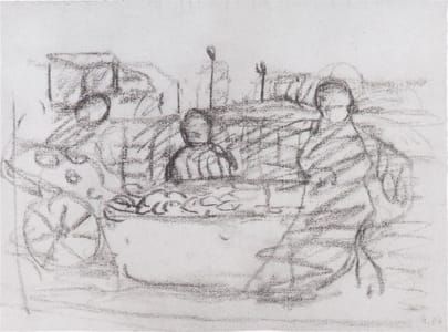 Artwork Title: Three Women at a Market Stall