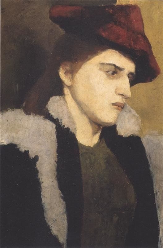 Artwork Title: Portrait of a Young Woman with Red Hat