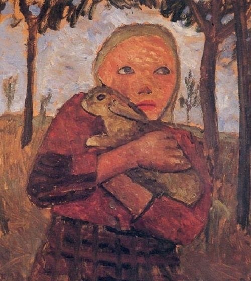 Artwork Title: Girl with rabbit