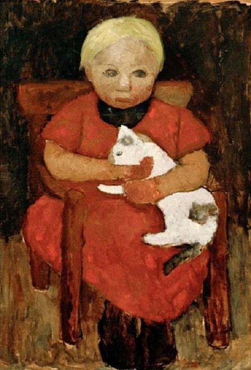 Artwork Title: Girl with Cat