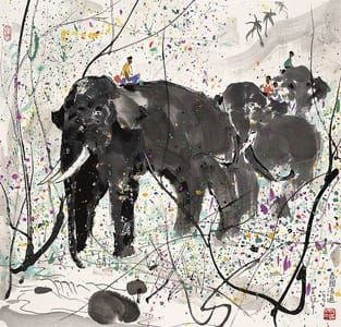 Artwork Title: Elephants