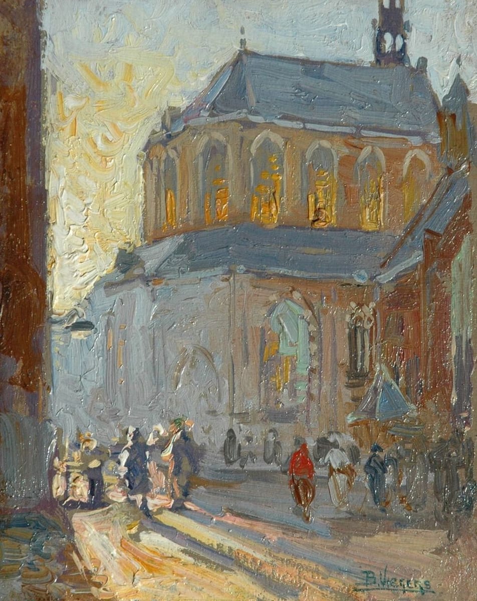 Artwork Title: Behind the Grote Kerk, Den Haag,