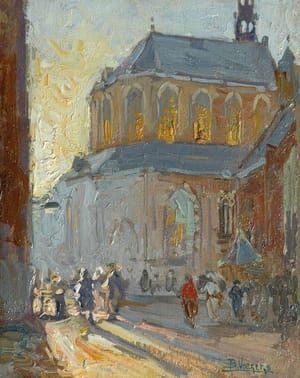 Artwork Title: Behind the Grote Kerk, Den Haag,