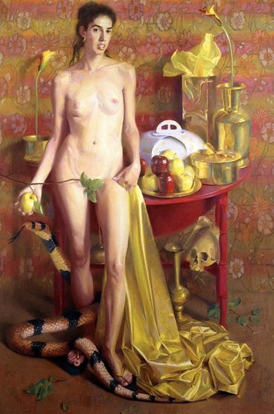 Artwork Title: Eve and the Golden Delicious