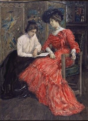 Artwork Title: Mrs. F. Luis Mora and Her Sister