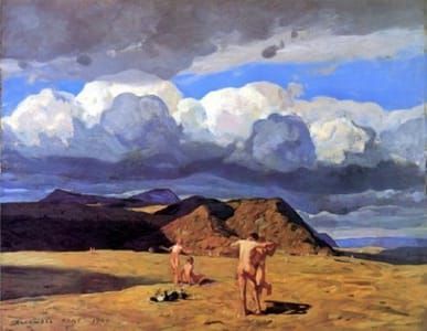 Artwork Title: Men and Mountains