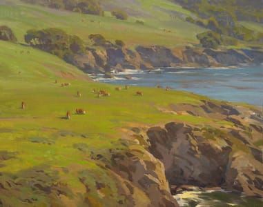 Artwork Title: Rocky point Cattle