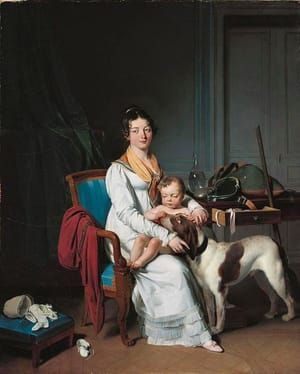 Artwork Title: Interior with Mother and Child