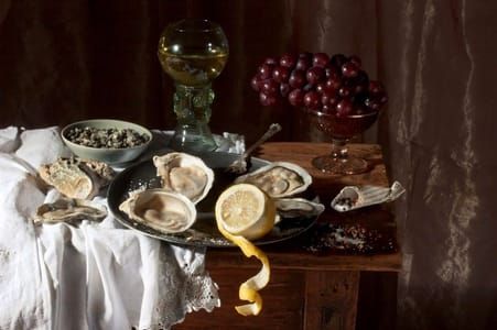 Artwork Title: Oysters and Lemon, After W.C.H