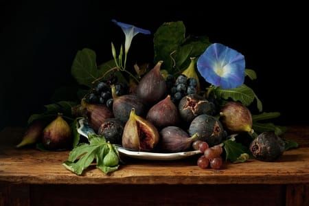 Artwork Title: Figs and Morning Glories, After G.G