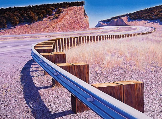 Artwork Title: Interstate Highway Guardrail