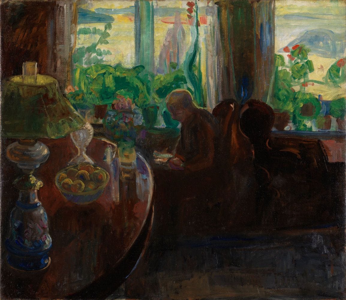 Artwork Title: Interior with the Painter Oluf Wold-Torne