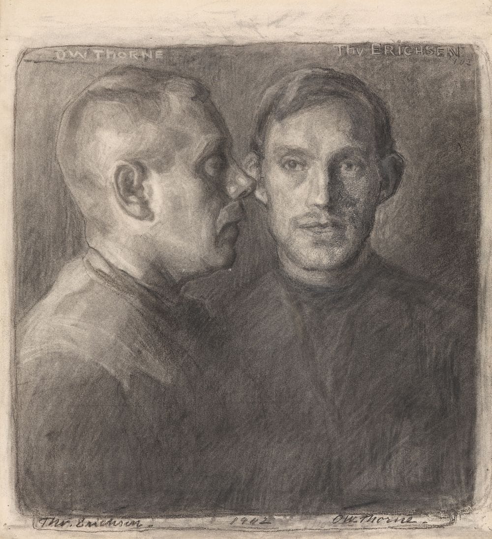 Artwork Title: Thorvald Erichsen og Oluf Wold-Torne