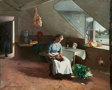 Artwork Title: French Kitchen Interior