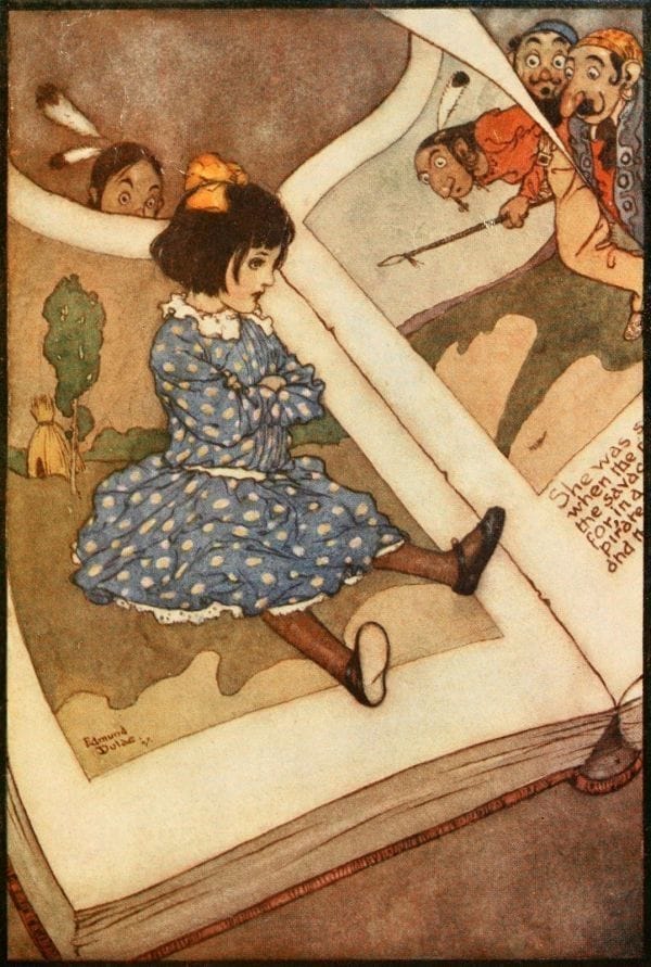 Artwork Title: Little Girl in a Book