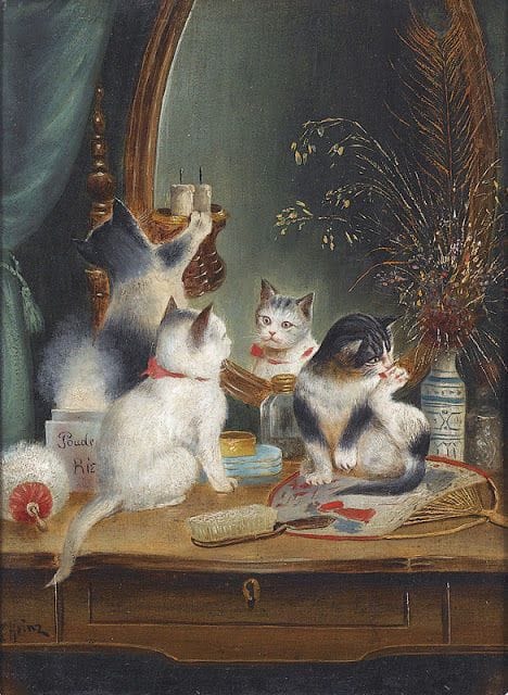 Artwork Title: Cats in the Boudoir