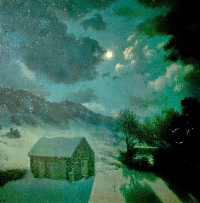 Artwork Title: Winter Moonrise, Yorkshire