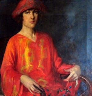 Artwork Title: Woman in Red