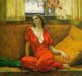Artwork Title: Lady in Red