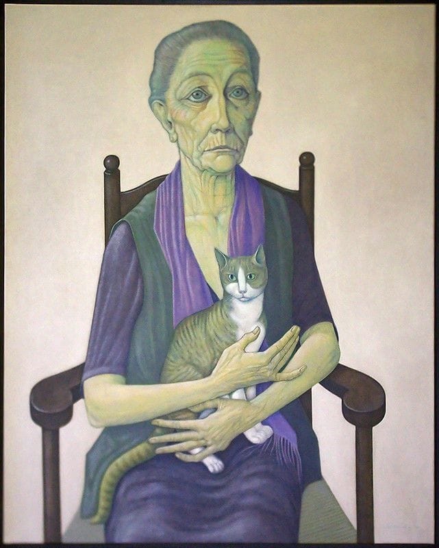 Artwork Title: Vrouw met kat (Woman with Cat)