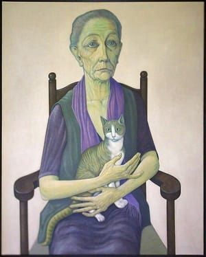 Artwork Title: Vrouw met kat (Woman with Cat)
