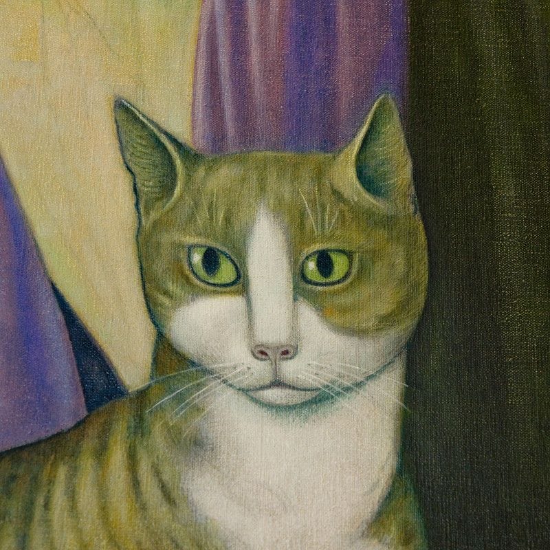 Artwork Title: Vrouw met kat (Woman with Cat)