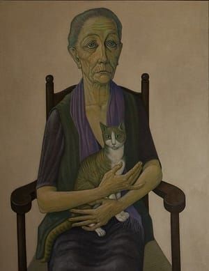 Artwork Title: Vrouw met kat (Woman with Cat)