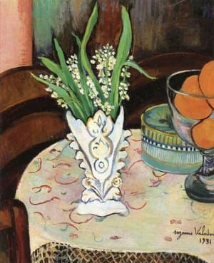 Artwork Title: Bouquet of Lilly of the Valley in a Vase