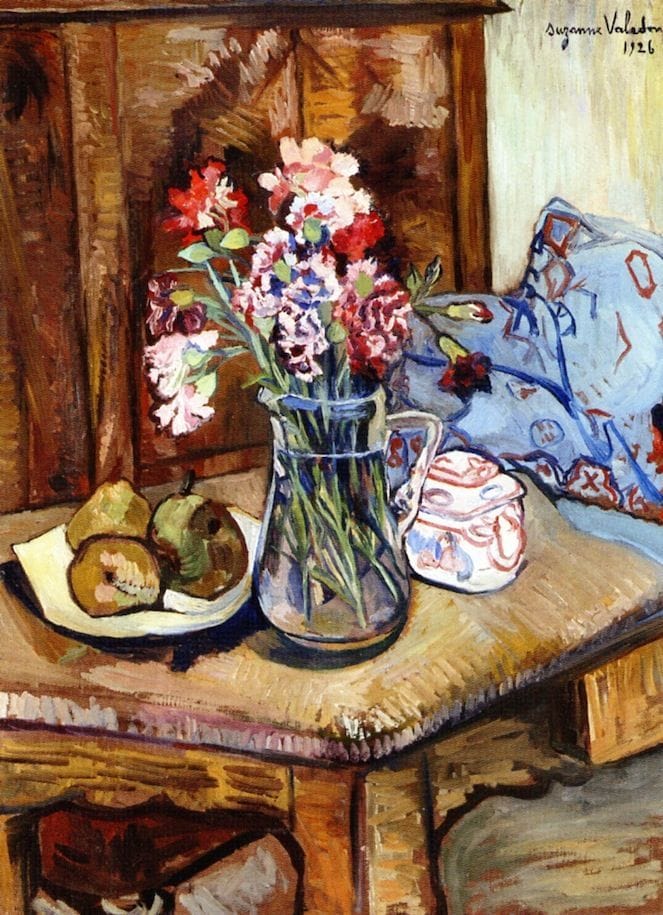Artwork Title: A Corner of the Table with Flowers and Fruit