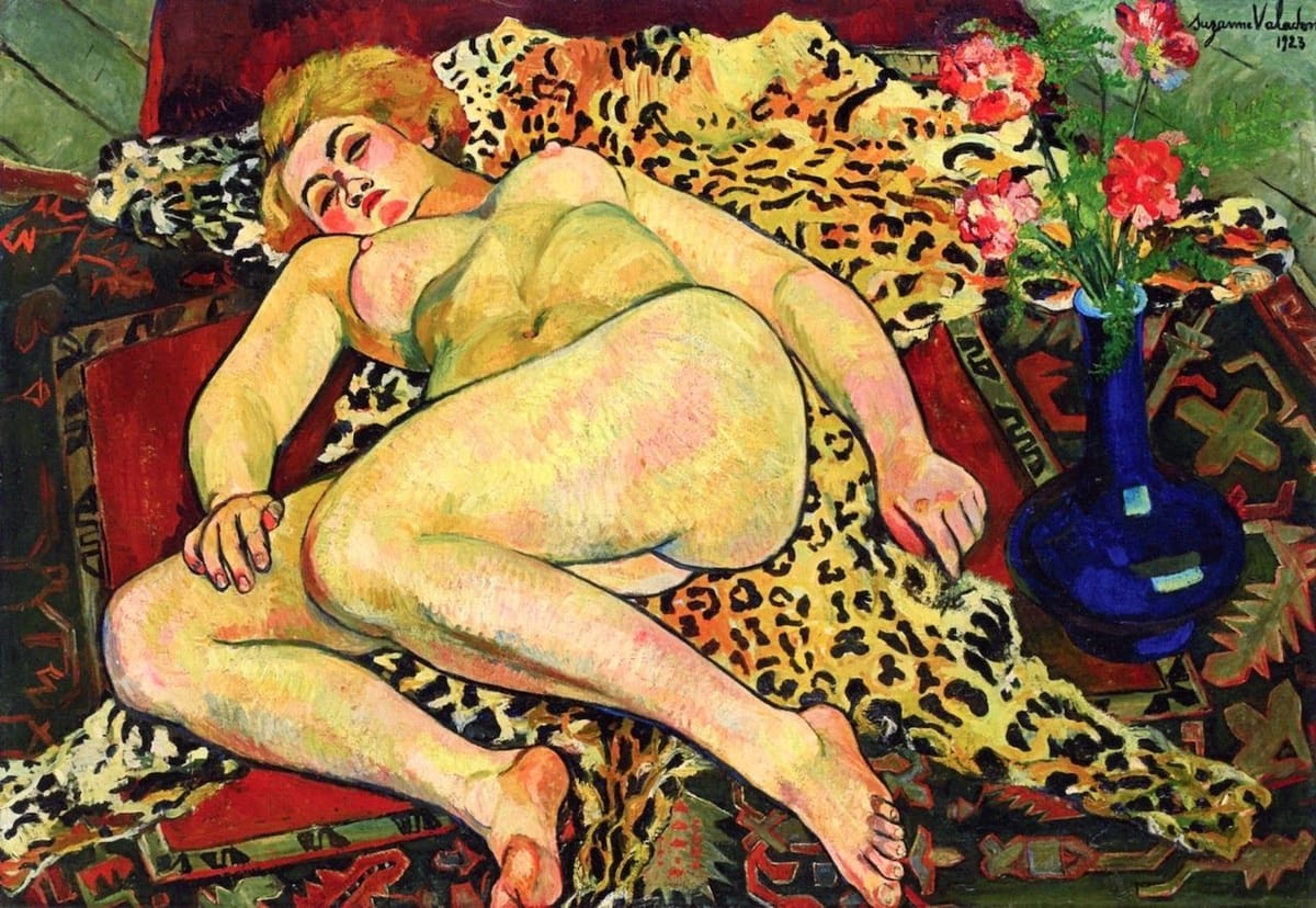 Artwork Title: Catherine Reclining on a Leopard Skin