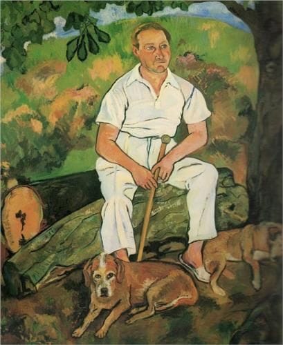 Artwork Title: Andre Utter and His Dogs