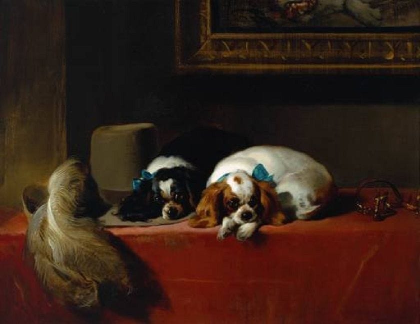 Artwork Title: King Charles Spaniels ('The Cavalier's Pets')