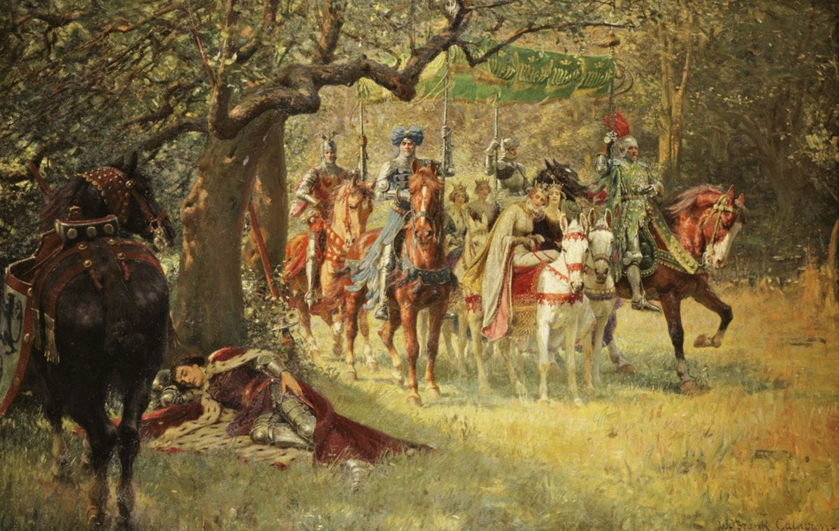 Artwork Title: How Four Queens found Sir Lancelot Sleeping