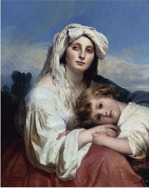 Artwork Title: Italian woman and her child