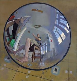 Artwork Title: Self portrait in convex mirror