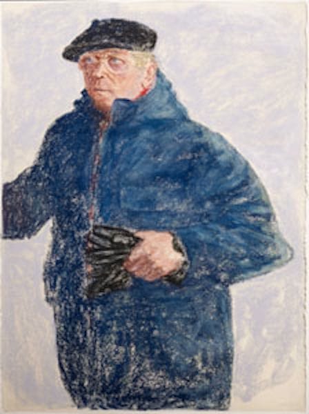 Artwork Title: Self-Portrait in a Blue Jacket