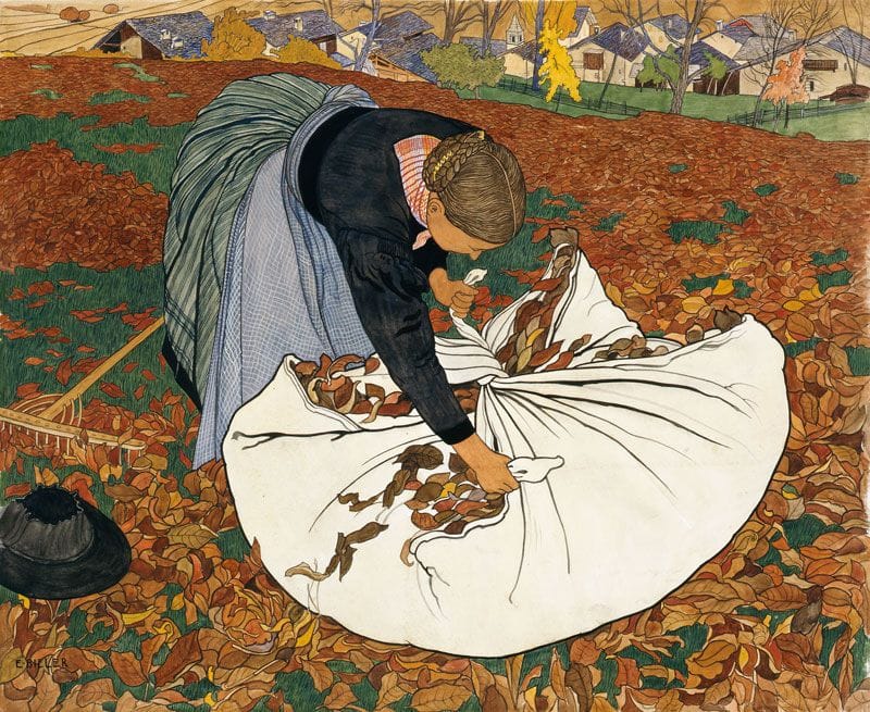 Artwork Title: Leaf Picker (Ramasseuse de feuilles)