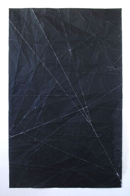 Artwork Title: Tapestry | Sketch 2. Folded photocopy on paper, 35.5” x 57.5”
