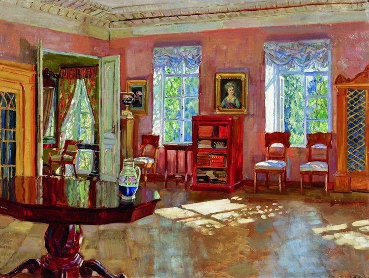 Artwork Title: Library in a Manor House