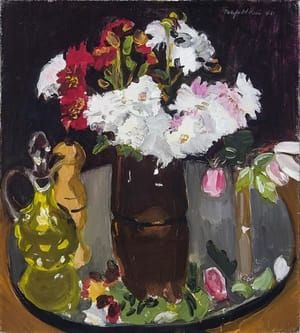 Artwork Title: Still Life of Flowers on a Mirror