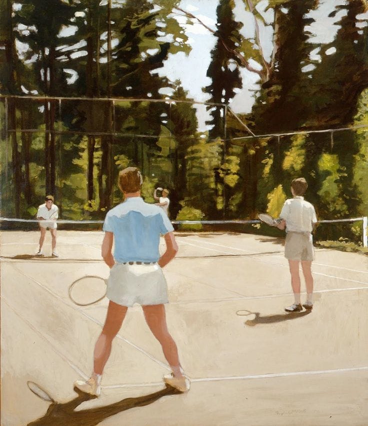 Artwork Title: The Tennis Game