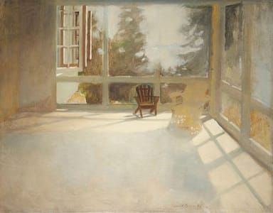 Artwork Title: Armchair on Porch