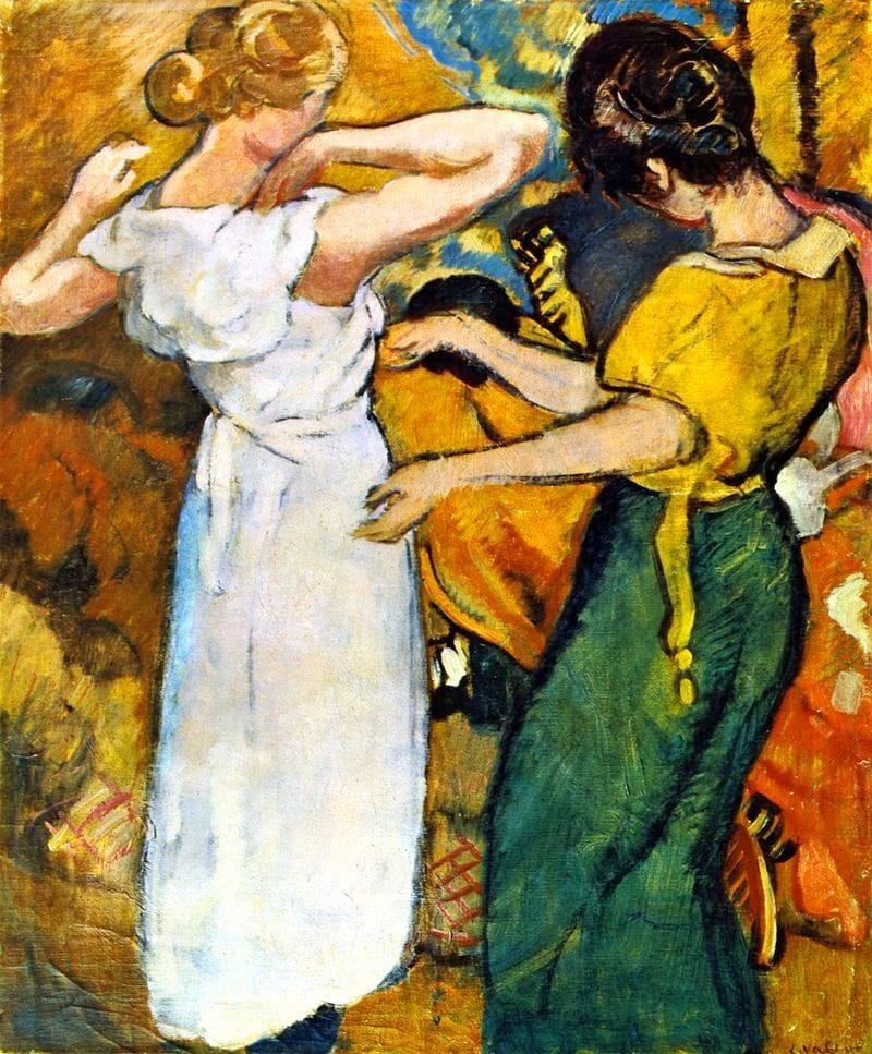 Artwork Title: Young woman in a white dress